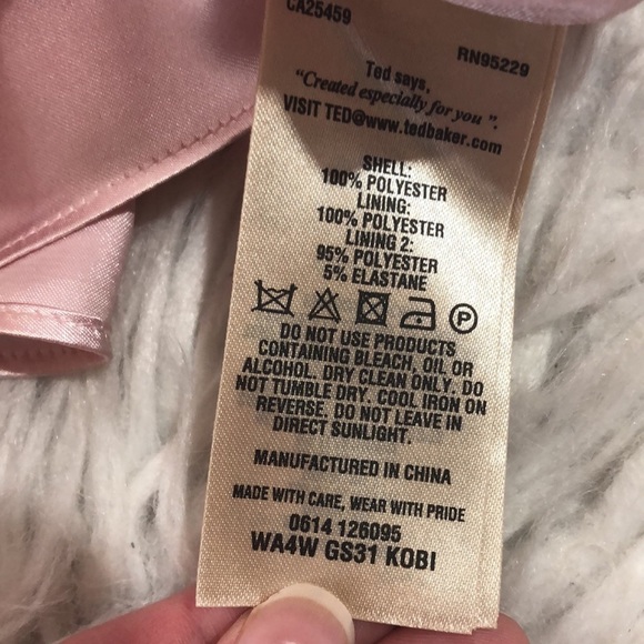 Ted Baker Pink A-Line Mini Skirt Cocktail - Picture 2 of 14